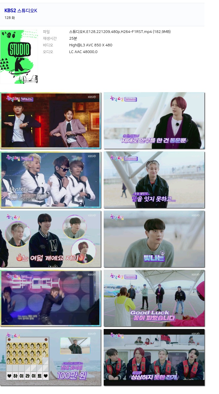 [KBS2] 스튜디오K.E128.221209.480p.H264-F1RST